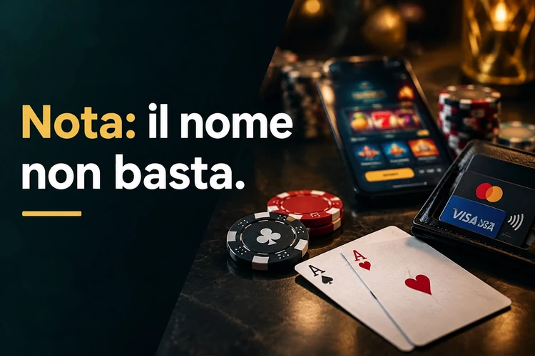 Nota: il nome non basta